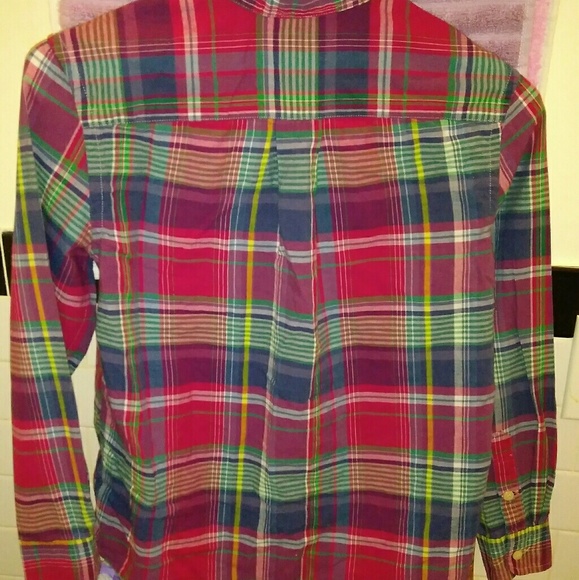 Kids Polo Plaid Shirt - Picture 4 of 4